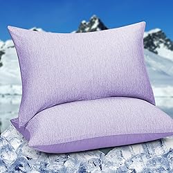 HOMFINE Cooling Pillowcases King Size - Double Side