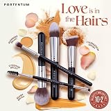 PORTENTUM Makeup Kit 12Pcs Premium Synthetic Kabuki Brushes Set Foundation view 3