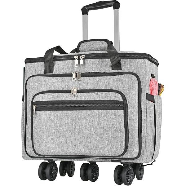 Borsa Trolley Grande 50L Per Insegnanti Amythe | Per Laptop 17.3" | 5 Ruote Rimovibili | Carrello Pieghevole Multiuso