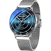 SOLLEN Mens Automatic Watch,Mechanical Dress Watch for Men with Calendar | Self Winding Luminous Stainless Steel Water Resistant 30M Minimalist Business Wrist Watch, Birthday Gifts for Men