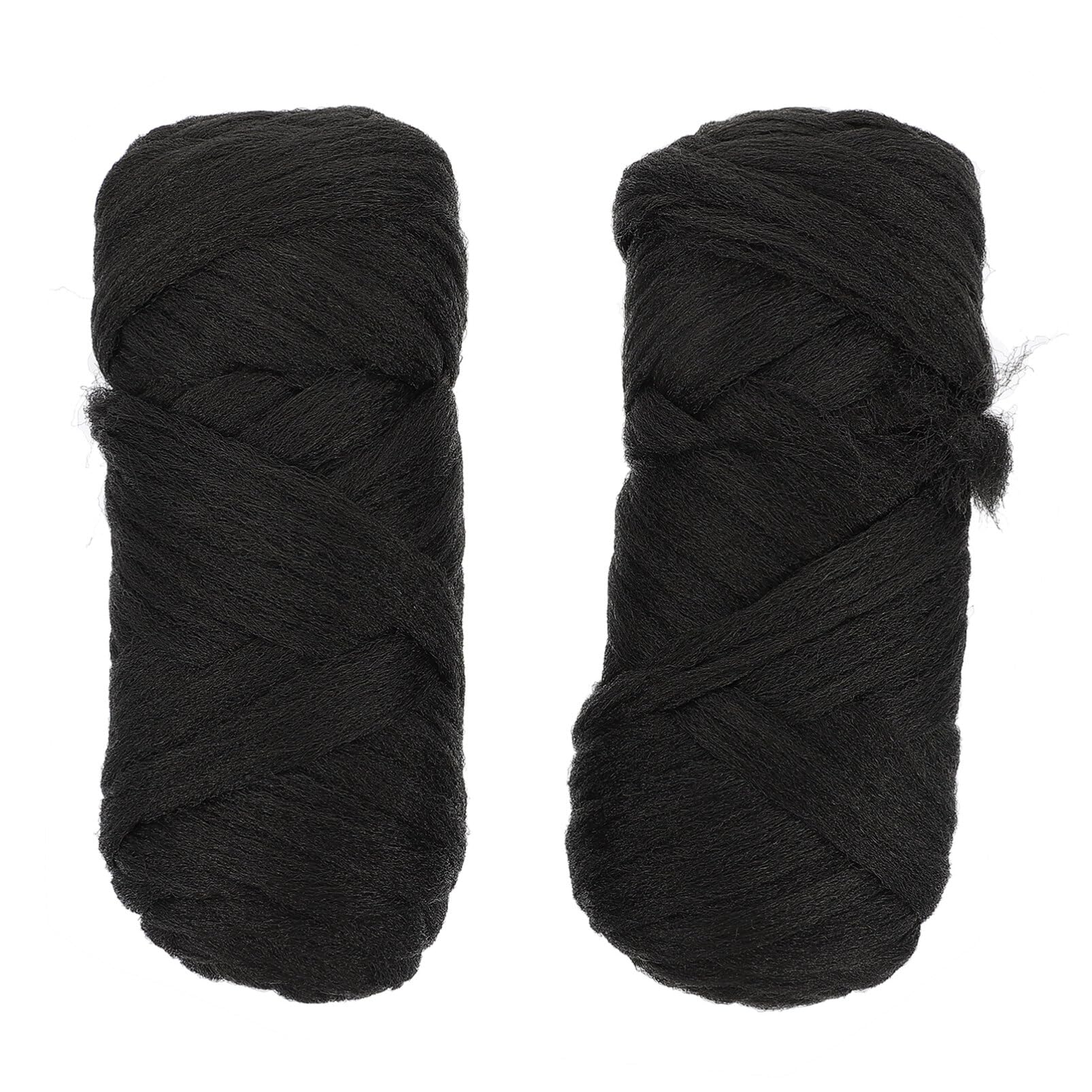 Lurrose 2 Rolls Brazilian Wool Braid Cosplay Wig Styling Hair Clips Natural Hair Wig Fake Synthetic Wavy Pieces Cosplay Piece Realistic