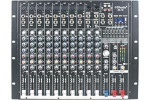 GTDAUDIO GTD Audio 10 Channel Professional Powered Mixer Power Amplifier, DJ Amplifier, USB, EQ, Effect