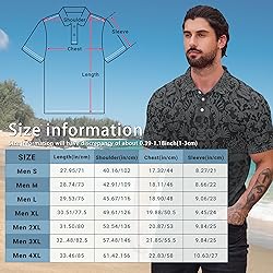 Xdceu Men's Skull Polo Shirts Hawaiian Golf Polo