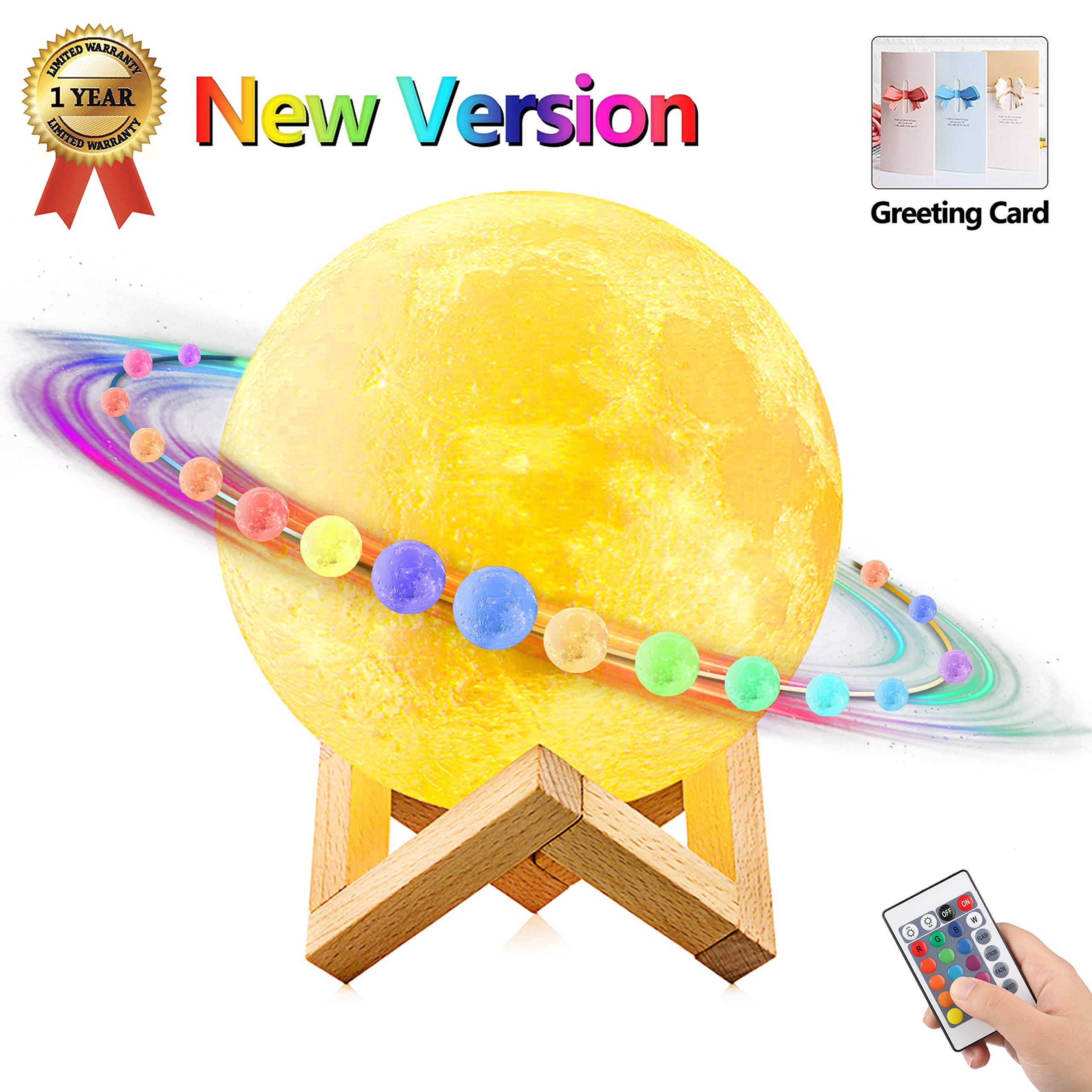Moon Lamp, 16 Colors Moon Light 5.9\