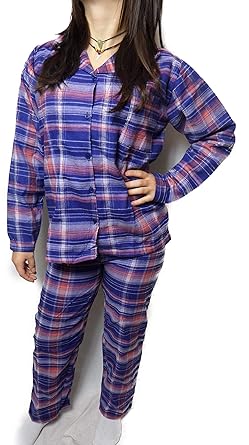 Damen Schlafanzug Flanell Pyjama Pullover + Hose S M L XL Farbe nich wählbar + Toppreis