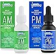 Scalp Delivery Peptide & Stem Cell Hair Growth Serum, AM & PM Bundle – Formula with Apple Stem Cells for Thicker, Stronger Hair – Stem Cell Scalp Serum for Hair Growth and Nourishment for Men & Women