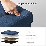 Songmics Mazie Collection Storage Ottoman Bench 76 cm Dark Blue LSF047Q52 view 3