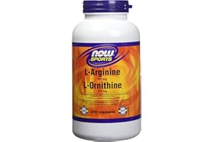 NOW L-Arginine/Ornithine Capsules, 250 Count
