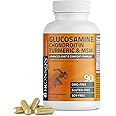 Bronson Glucosamine Chondroitin Turmeric & MSM Advanced Joint & Cartilage Formula, Supports Healthy Joints, Mobility & Cartilage - Non-GMO, 90 Capsules