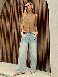 Sweater Vest for Women 2025 Sleeveless Knitted Vest