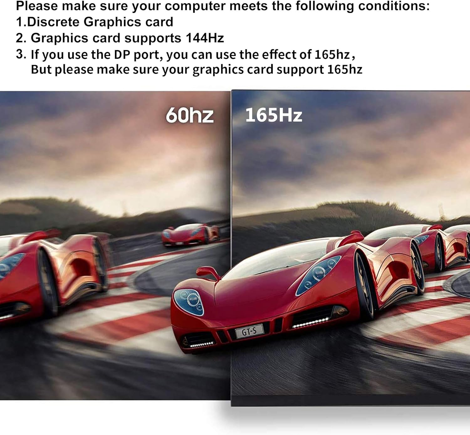 Thinlerain 24 Inch 144Hz Gaming Monitor 1920x1080P Monitor HDMI