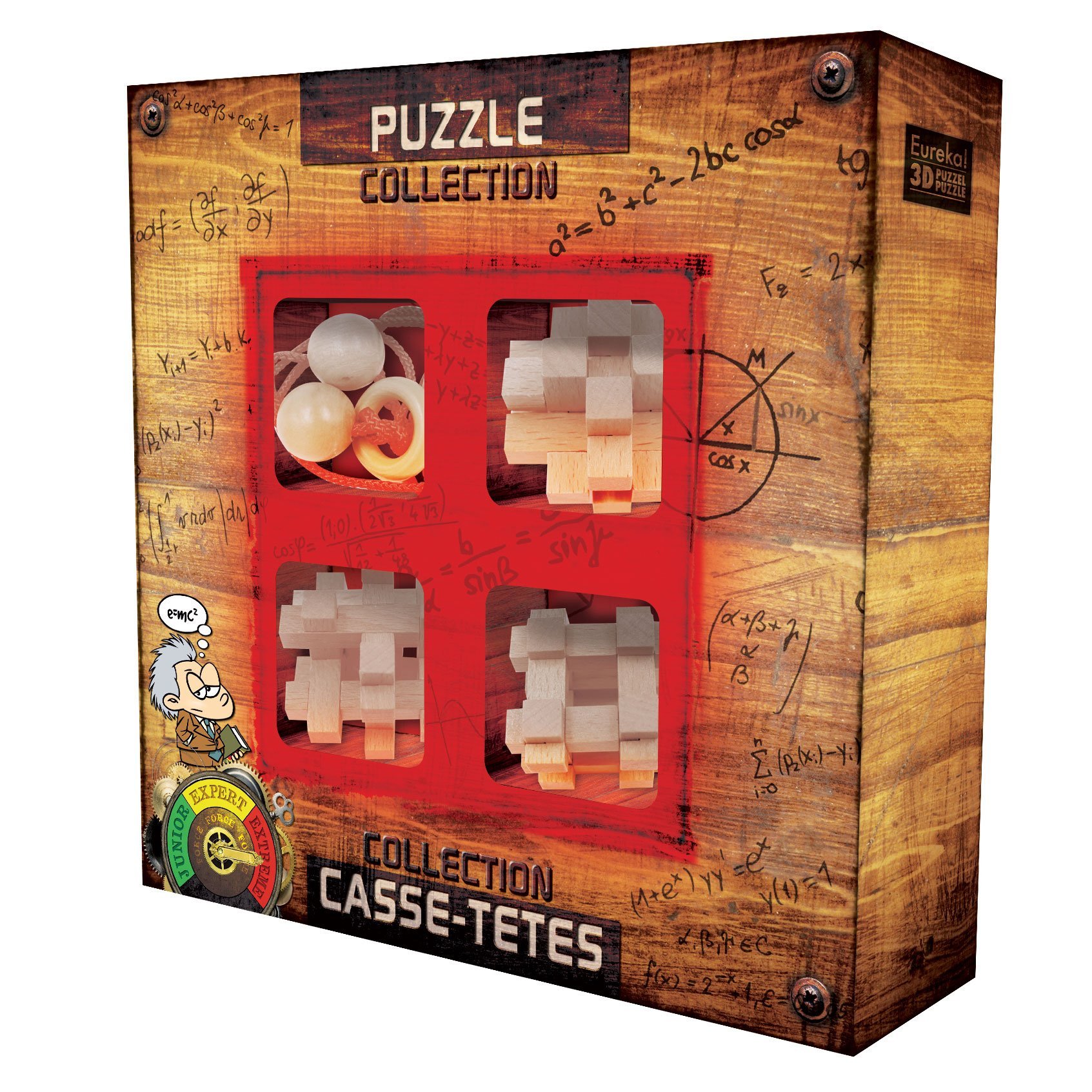 EUREKA 52473368 "Extreme Wood Puzzle Set (4-Piece)