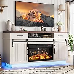 59'' Fireplace TV Stand with 3D Flame Electric