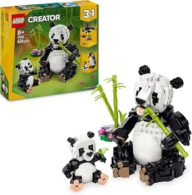 Creator 3 in 1 Animali selvatici: famiglia di panda 31165