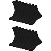 Hanes Women's Crew, Ankle, and No-Show Moisture-Wicking Cushioned Athletic Socks (14 Pack)