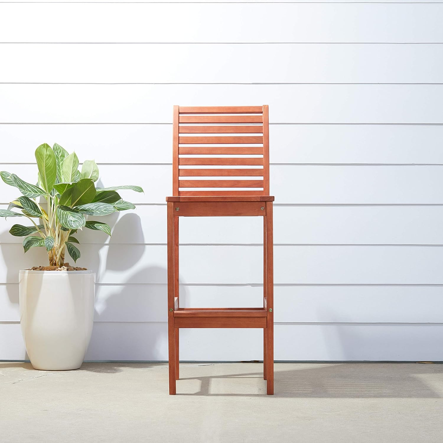 Vifah Malibu Outdoor Bar Chair: Garden & Outdoor