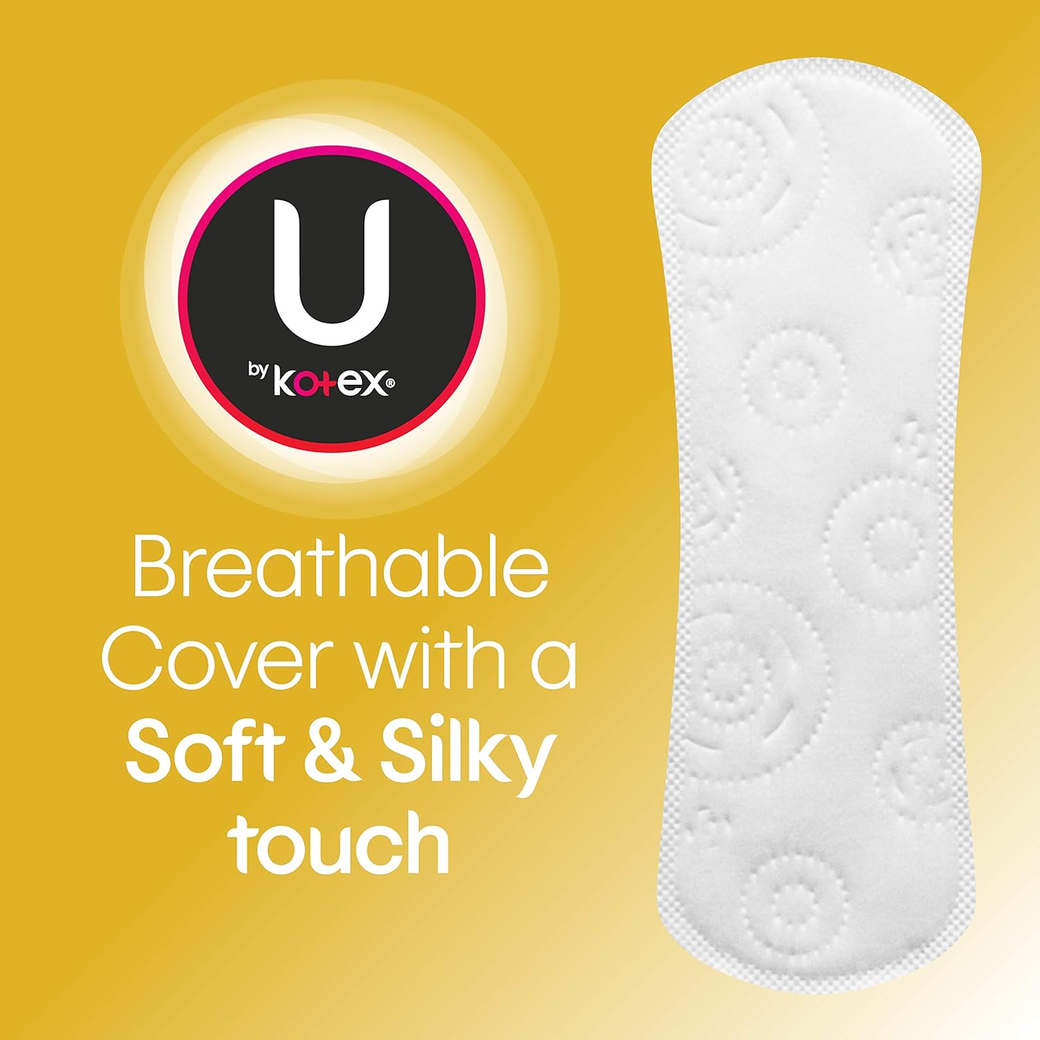 U by Kotex Lightdays Panty Liners, Regular, Unscented, 516 Count (4 Packs of 129) (Packaging May Vary): Health & Personal Care