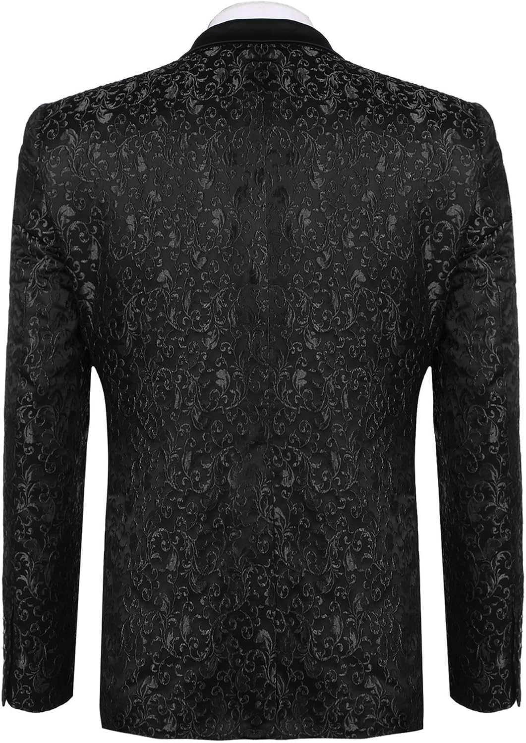 JINIDU Men's Floral Party Dress Suit Stylish Dinner Jacket Wedding Blazer Prom Tuxedo at  Men’s Clothing store