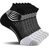 IRAMY Compression Ankle Support Socks Women - Coolmax Wicking, Cushioned Athletic, Plantar Fasciitis Relief 2/3/6 Pairs