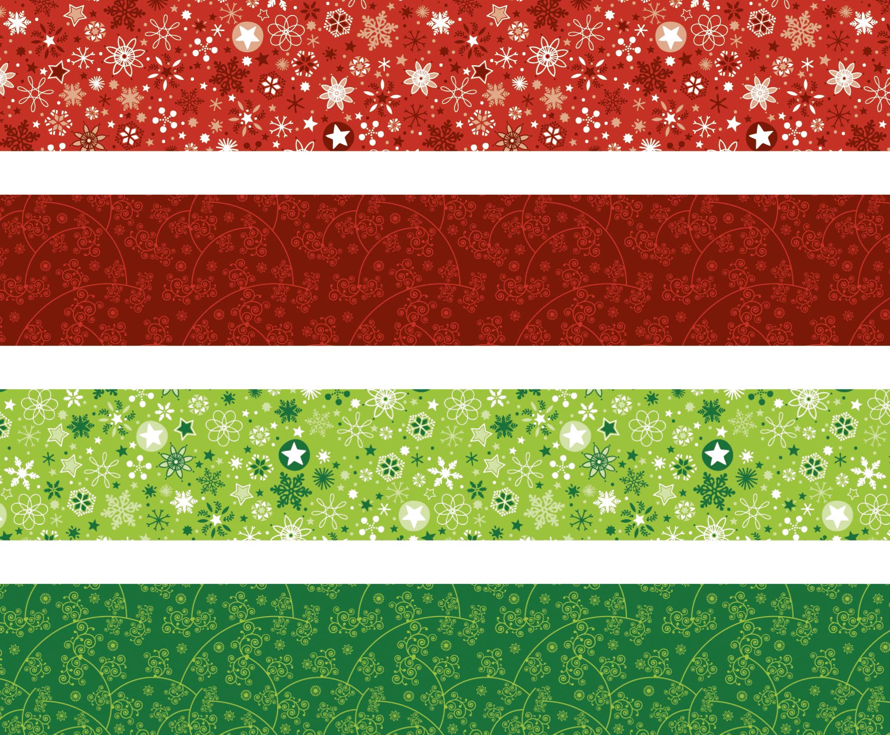 Heyda 204875525 Folding Strips Set for Froebel Stars 1 x 45 cm 4 Assorted Designs Green