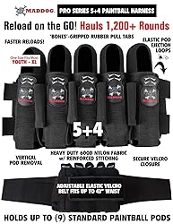 Maddog Pro 5+4 Paintball Harness Pod Pack | Pod