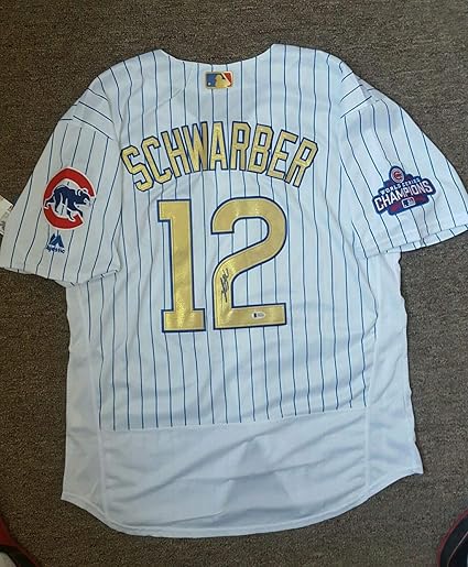 cubs world series jersey gold