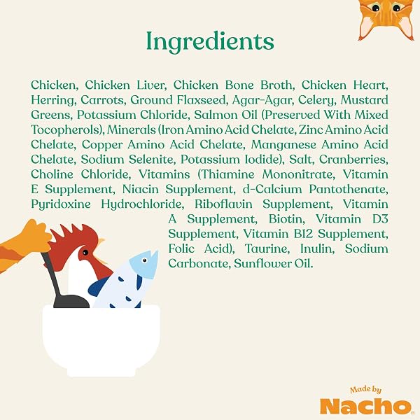 MADE BY NACHO PREMIUM WET CAT FOOD GRAIN-FREE PATE CANS (CHICKEN, SALMON, TURKEY AND KITTEN) (CHICKEN AND HERRING – 24 PACK, 5.5 OUNCE)
