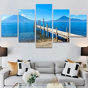 SIGNWIN 5 Panel Canvas Wall Art Modern Art...