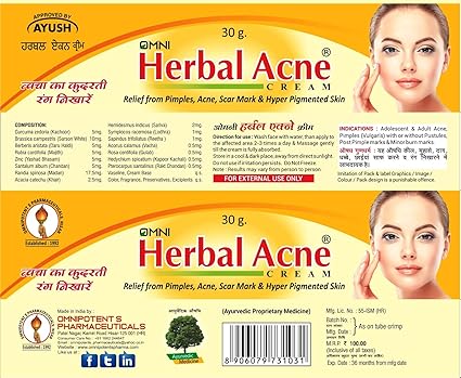 herbal pimple cream