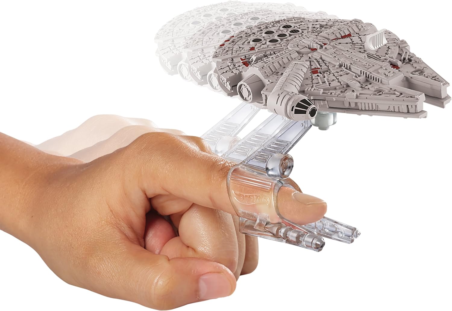 Hot Wheels, Star Wars: The Force Awakens Starship, Millennium Falcon Die-Cast Vehicle, Grey, 5.72 cm x 5.72 cm x 6.35 cm - Image 3