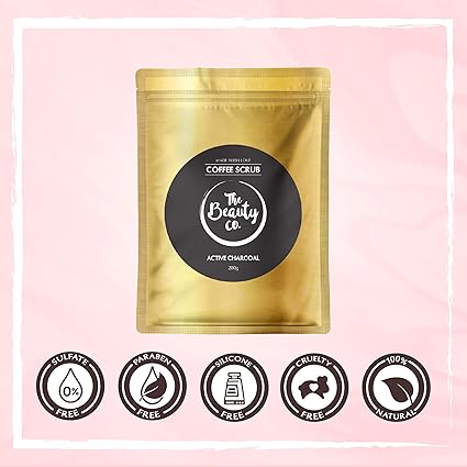 The Beauty Co. Activated Charcoal Coffee Scrub For Face & Body 200 gm