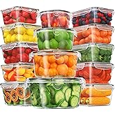 28 Pieces Food Storage Containers with Lids EXTRA LARGE Freezer Containers for Food BPA-Free Meat Fruit Vegetables Plastic Containers with lids Storage Airtight Leak-Proof Food Boxes for Kitchen