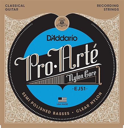 D'Addario EJ51 Satz Nylonsaiten mit höchster Qualität für Konzertgitarre - Hard Tension
