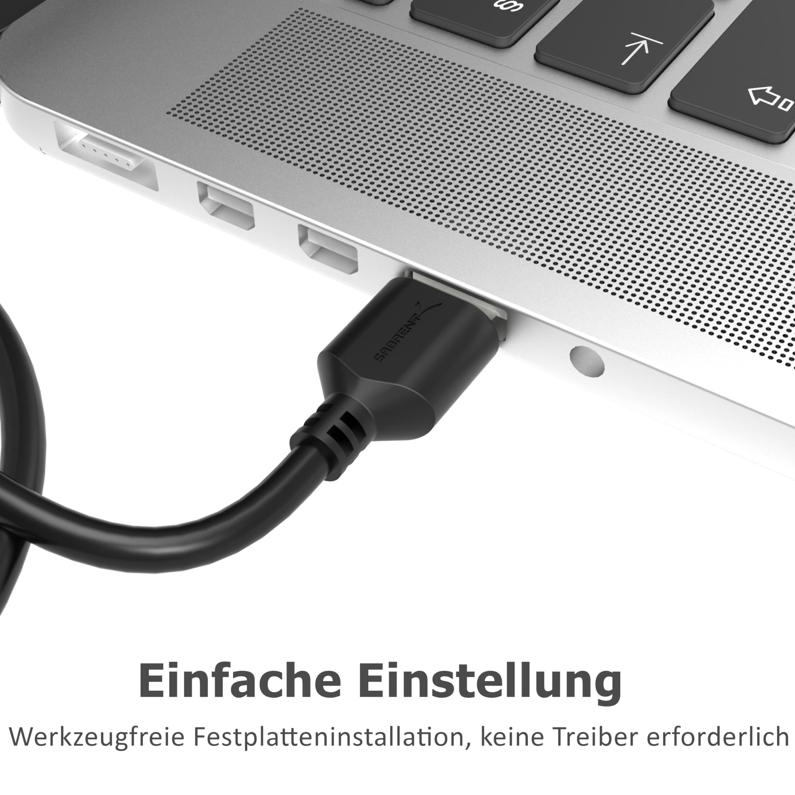 SABRENT SATA USB Adapter SSD HDD 2,5 Zoll Festplattenadapter USB, 5Gbps Data Transfer (EC-SSHD) 6