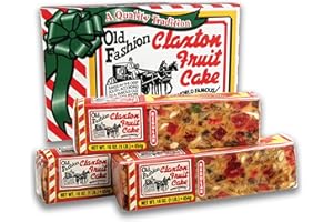 Claxton Fruit Cake – 3-1 Lb. Regular Recipe | Old Fashioned Holiday Fruitcake Packed in our Traditional Claxton Carton | Famous For Quality And Value For Over 115 Years | 3-Pack