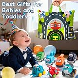 lerrbo 6 Vehicles with Trailer Map and Yellow Traffic Light Toddler Toy view 8