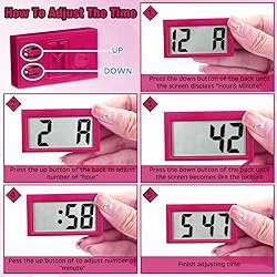 Frienda 3 Pieces Mini Digital Clock Small Digital