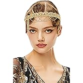 BABEYOND 1920s Flapper Headpiece Roaring 20s Headband Great Gatsby Headband Chain for Women Vintage Hair Accessory