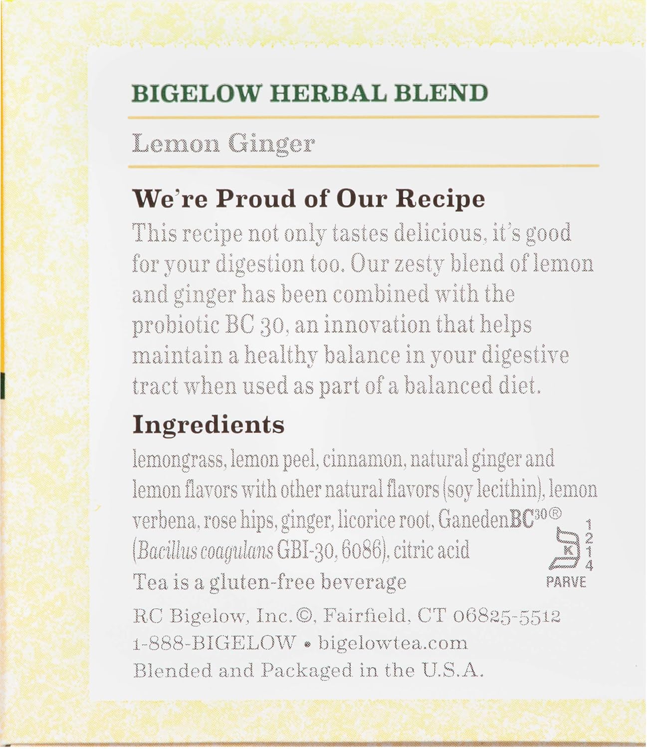 Bigelow Herbal Tea 6 Flavor Variety Pack, Caffeine Free Herbal Teas, 118 Tea Bags Total : Herbal Teas : Grocery & Gourmet Food