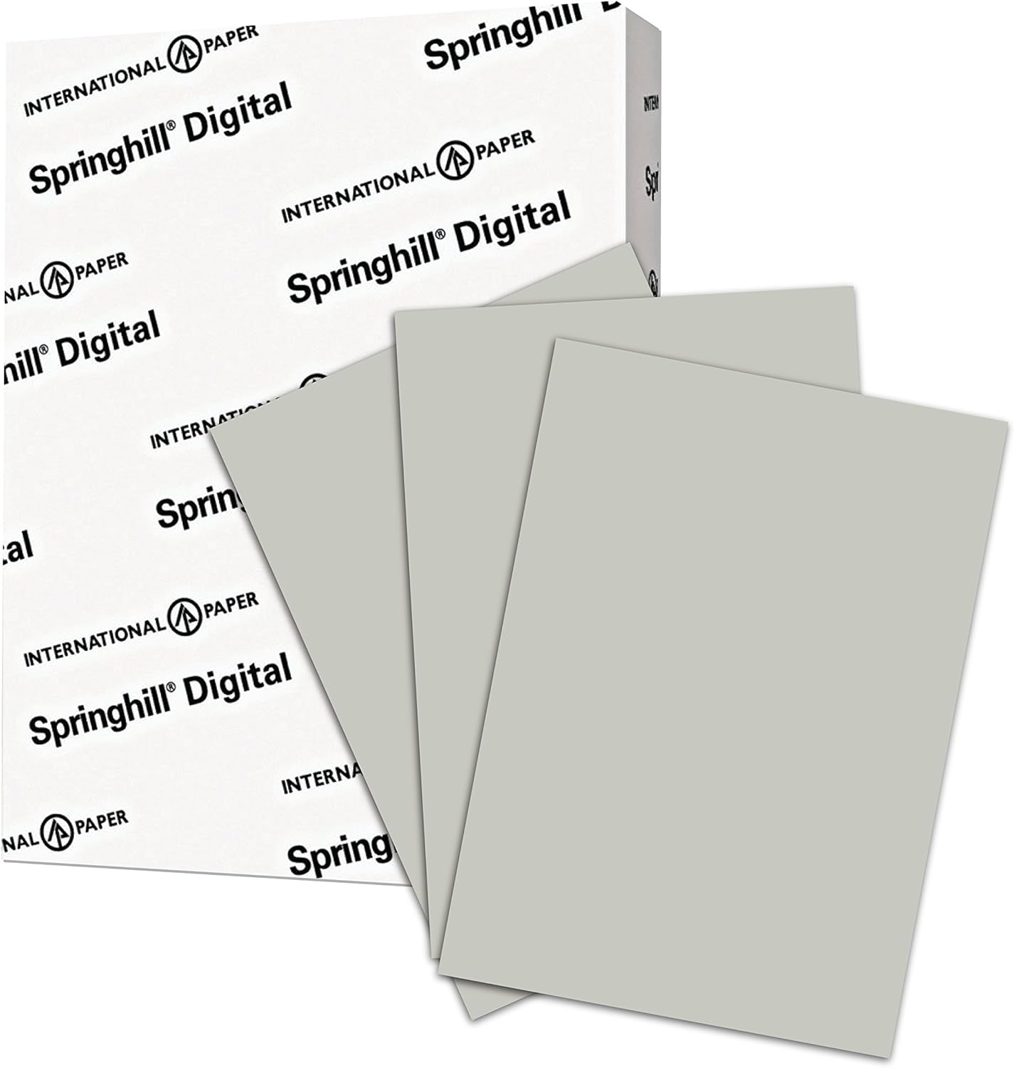 Springhill Gray Colored Paper, 28lb Copy Paper, 104 gsm