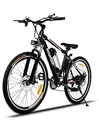 ANCHEER Electric Mountain Bike with 36V, 8AH Removable Lithium-Ion Battery 250W Electric Bike for Adults with Battery Charger