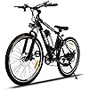 Ancheer Electric Mountain Bike with Removable Lithium-Ion Battery, Battery Charger