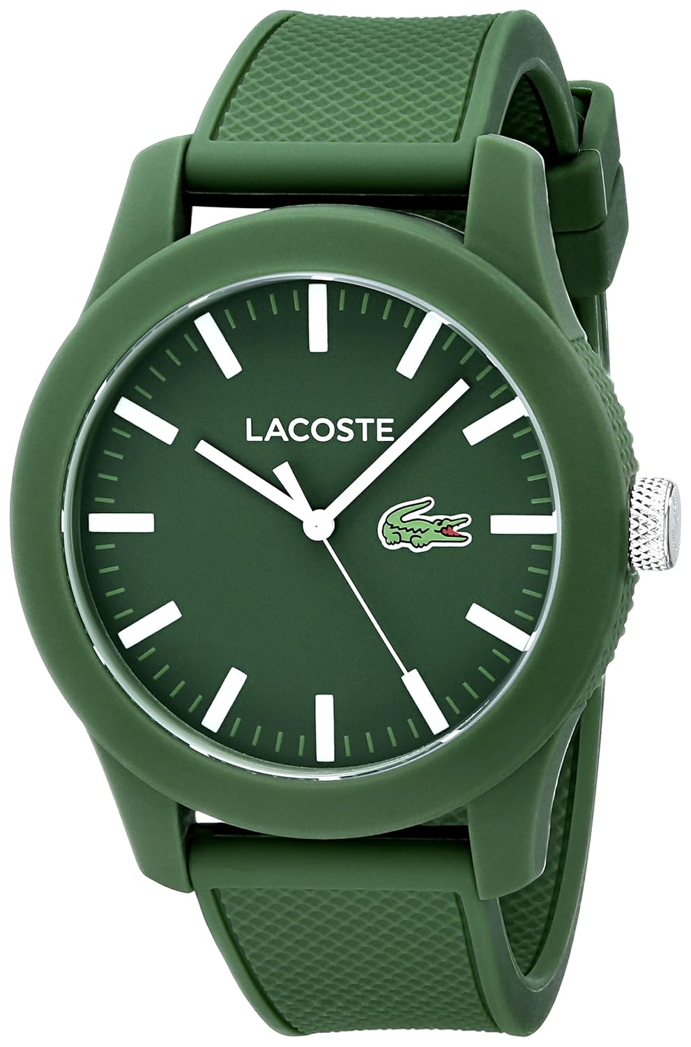Lacoste Men's 2010763 Lacoste.12.12 Green Resin Watch with Silicone