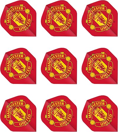 FOCO Official Manchester United Dart Flights Extra Thick 75 micron 3 Sets