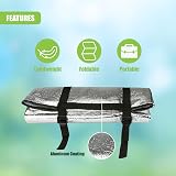 GEEZY Foil Camping Mat with Foam Lightweight Foldable Thermal Sleeping Pad view 2