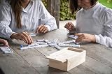 Engelhart Mexican Train Dominoes D12 Set 91 Colorful Dominoes Wooden Box 2-8 view 8