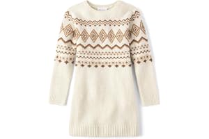 The Children's Place Girls Puff Sleeve Dress, Long Sleeve