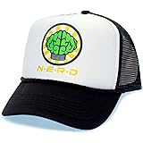 Nerd Pharrell Williams Trucker Cap Hat Brain Logo Embroidery Black At Amazon Men S Clothing Store