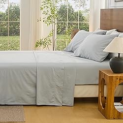 Bedlifes 100% French Linen Sheets Queen Size