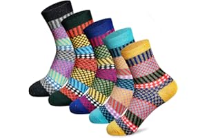 MORECOO Womens Socks Winter - Christmas Gifts for Women - Thick Wool Soft Warm Fuzzy Cozy Socks for Women